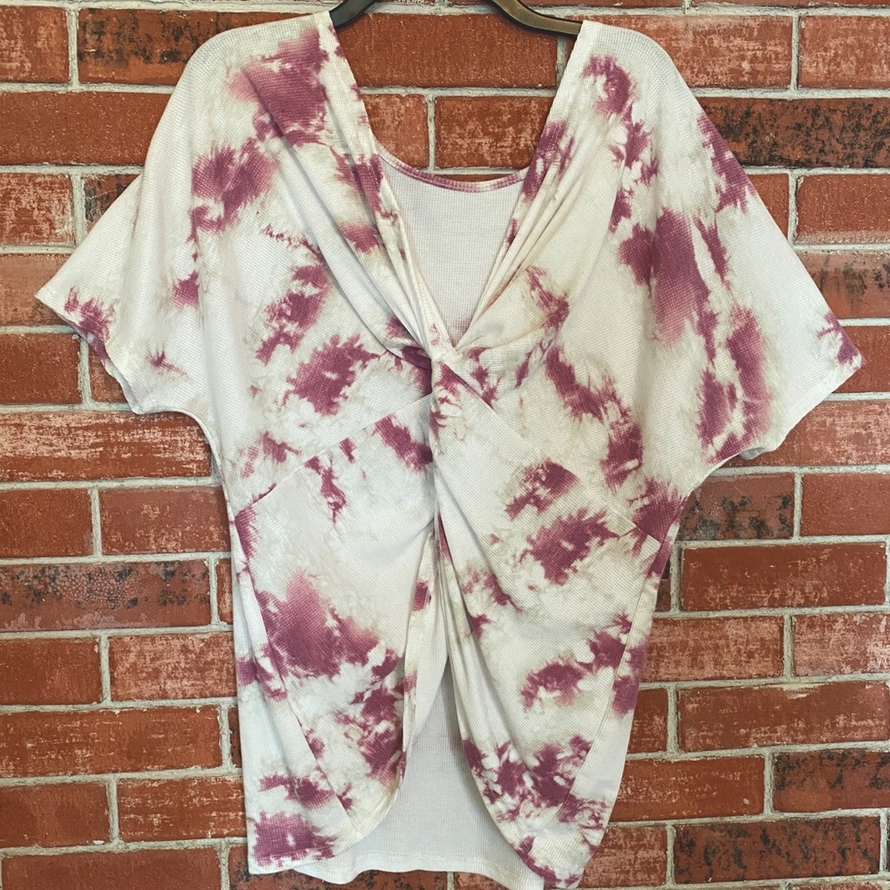 Boutique tie-dye/back-tie top